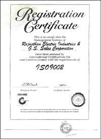 Rajasthan Electric Industries Award